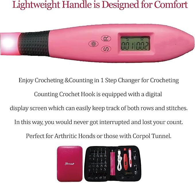 Crochetloom LED Hook With Counter